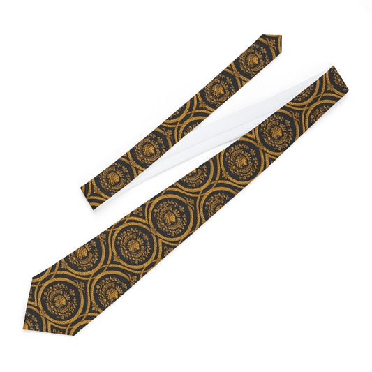 KAMBI Royal Lion Dynasty Tie — Noir Gold Edition