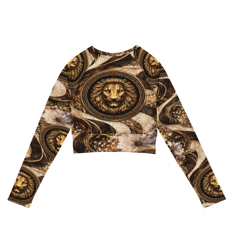 Ivory Covenant Lion Crop Top — Grace & Authority Edition