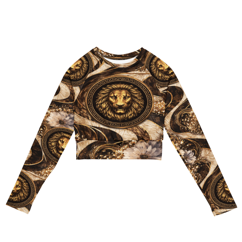 Ivory Covenant Lion Crop Top — Grace & Authority Edition